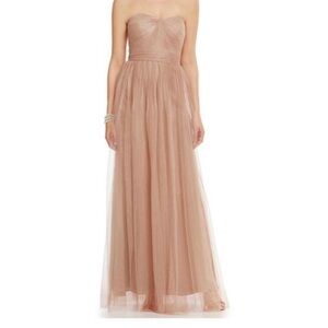Adrianna Papell Convertible Tulle Infinity Gown Pink Mauve